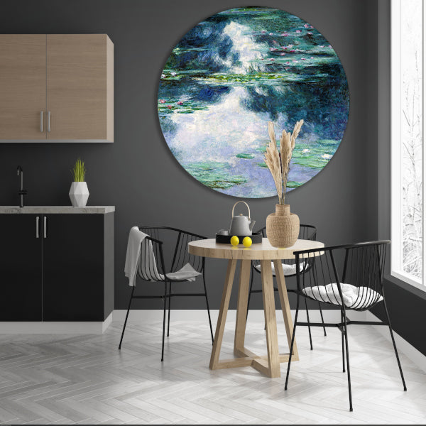 Waterlelies - Claude Monet aluminium muurcirkel