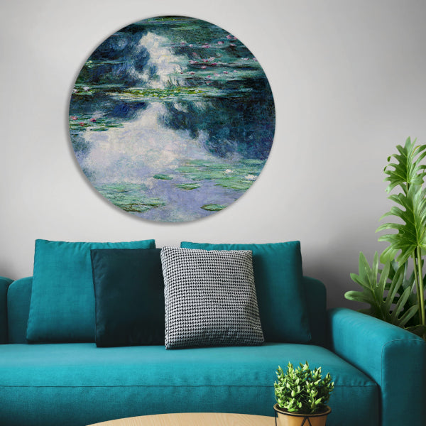 Waterlelies - Claude Monet aluminium muurcirkel