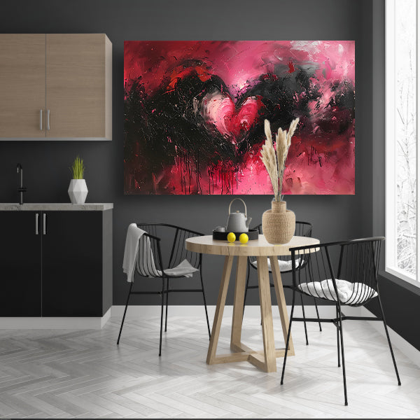 Minimalistisch Hart canvas