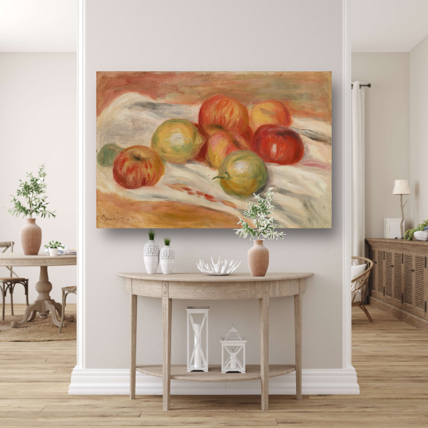 Appels en citroenen op een doek - Pierre-Auguste Renoir poster