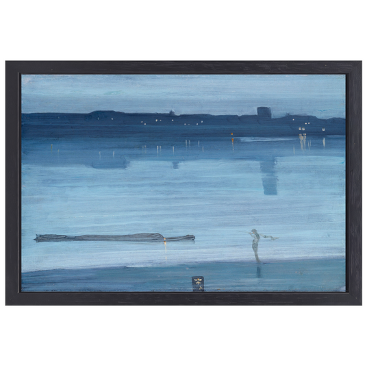 Blauw en zilver - Chelsea - James Abbott McNeill Whistler canvas met baklijst