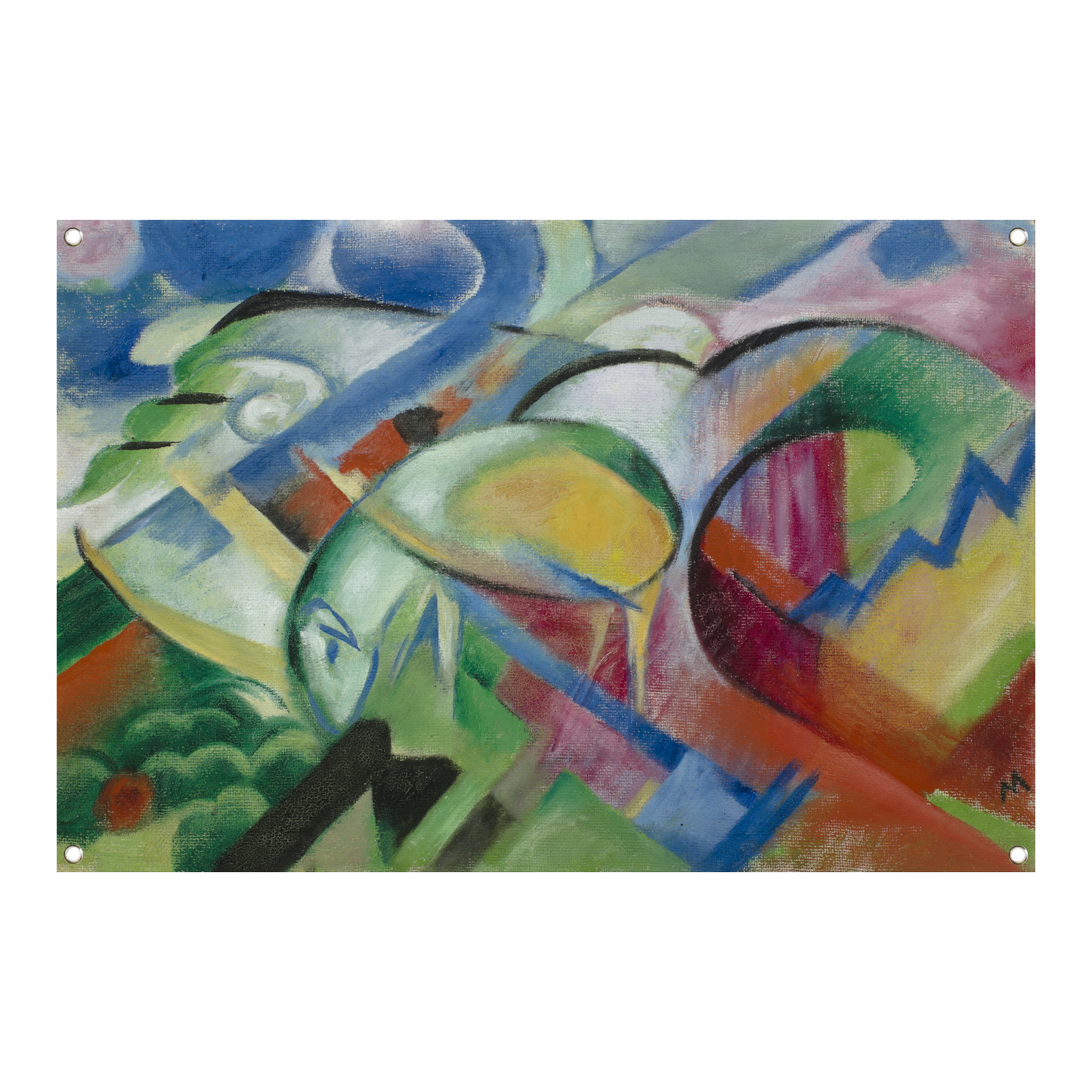 Het schaap - Franz Marc tuinposter