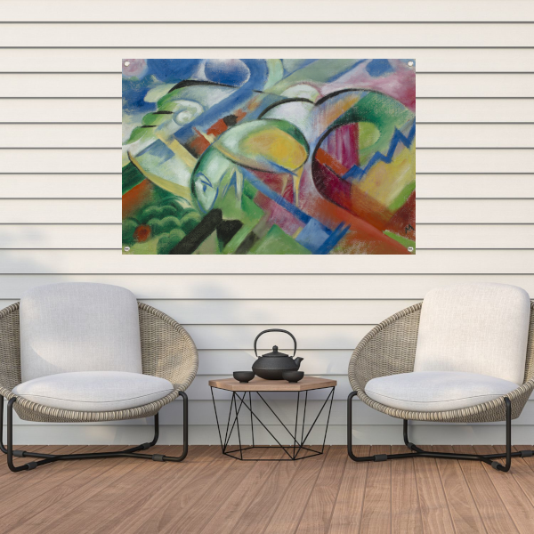 Het schaap - Franz Marc tuinposter