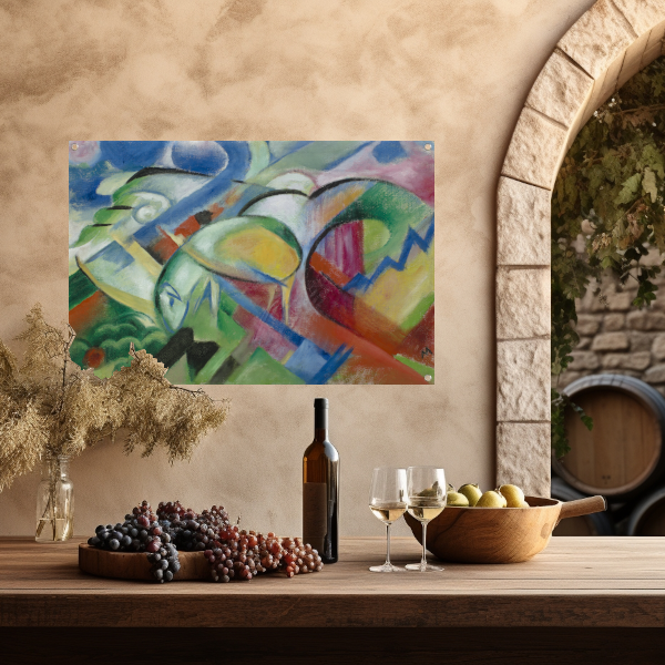 Het schaap - Franz Marc tuinposter