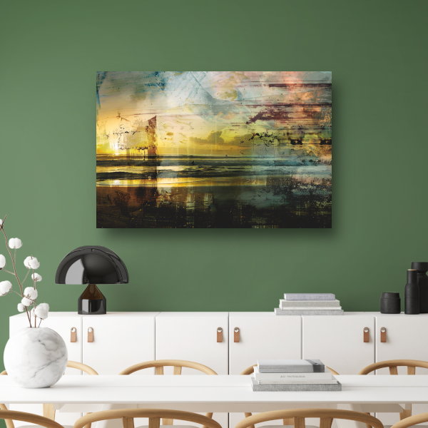 Zonsondergang Boven Water canvas