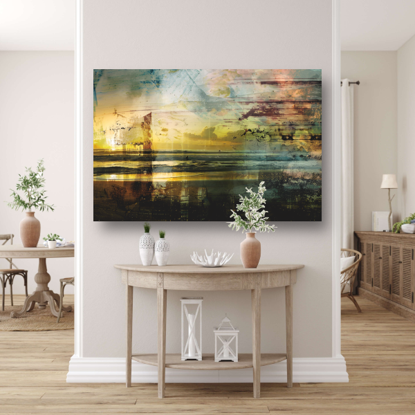 Zonsondergang Boven Water canvas
