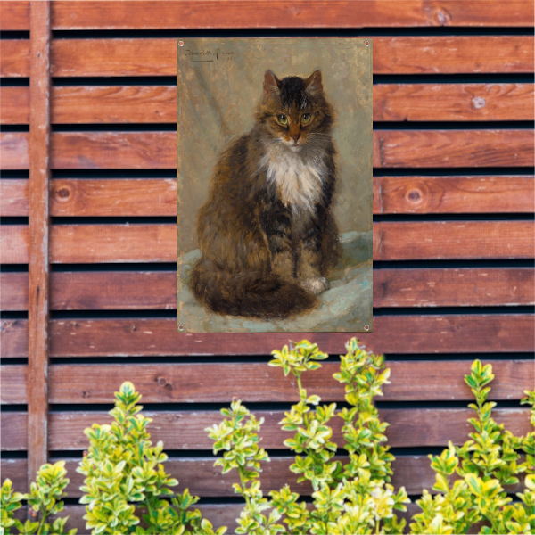 De Maine Coon - Henriette Ronner-Knip tuinposter