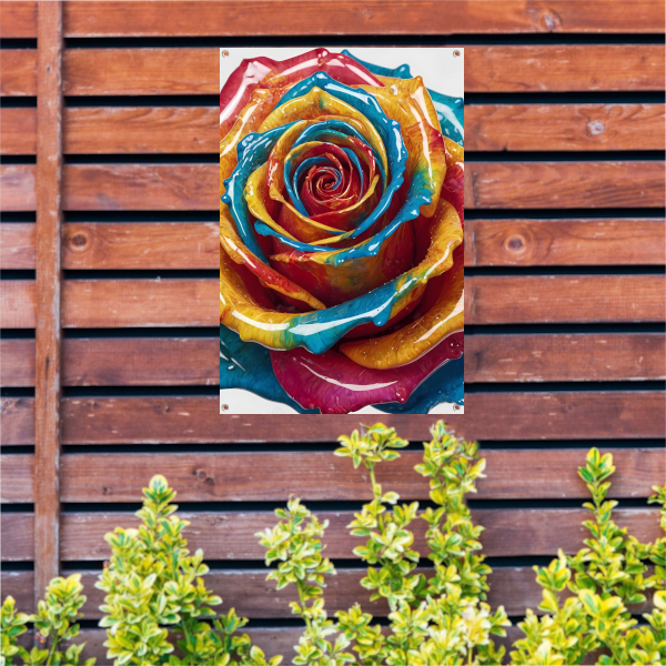 Abstracte Dans van Kleuren en Vormen tuinposter