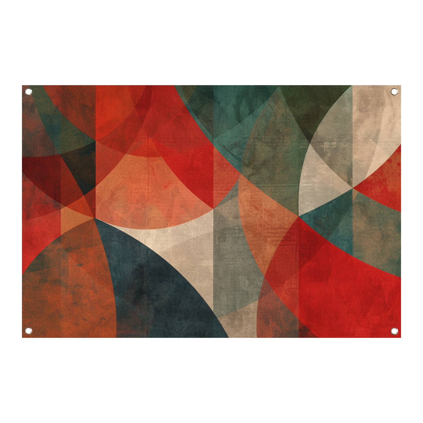 Primaire Kleuren Cirkels tuinposter