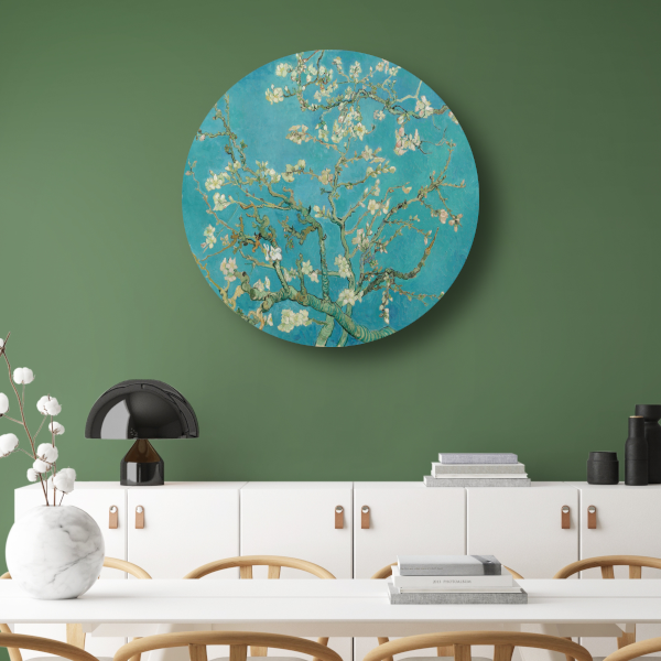 Amandelbloesem - Vincent van Gogh forex muurcirkel