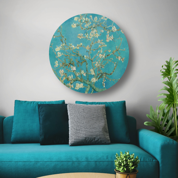 Amandelbloesem - Vincent van Gogh forex muurcirkel