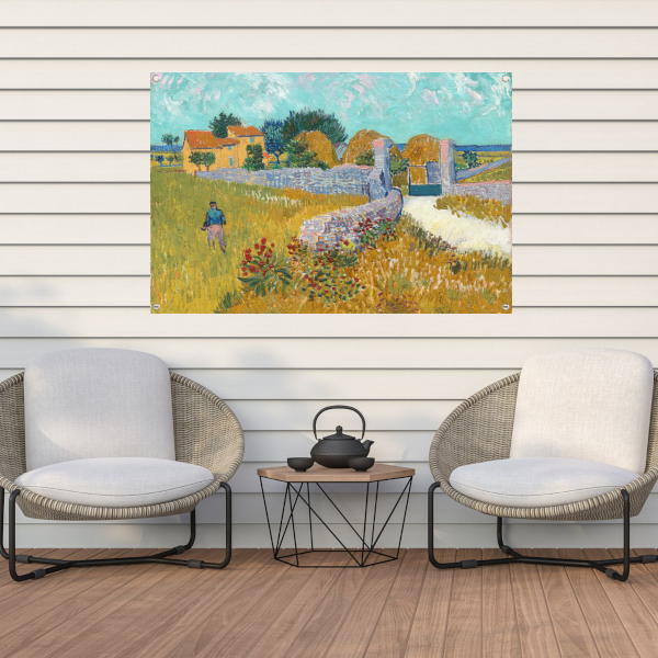 Boerderij in de Provence - Vincent van Gogh tuinposter