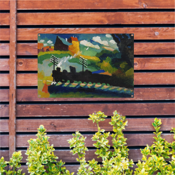 Spoorweg in de buurt van Murnau - Wassily Kandinsky tuinposter