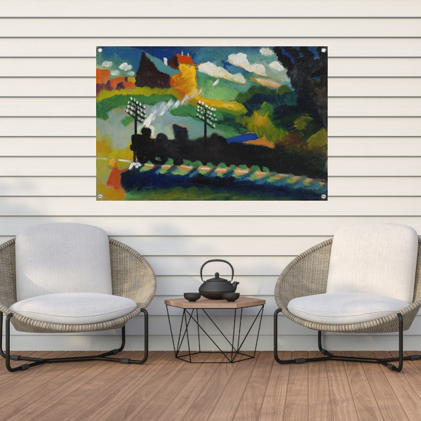 Spoorweg in de buurt van Murnau - Wassily Kandinsky tuinposter