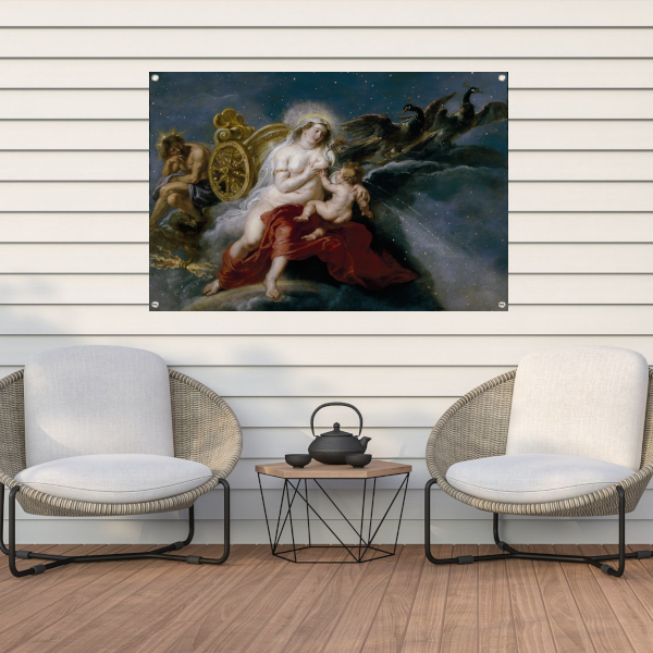 De schepping van de Melkweg - Peter Paul Rubens tuinposter