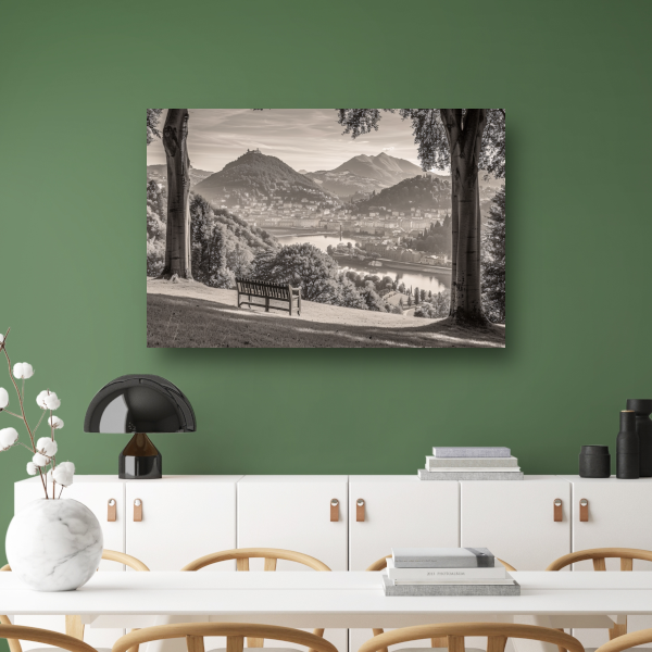 Minimalistisch stadslandschap canvas