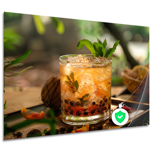 Minimalistisch Groen Drankje poster