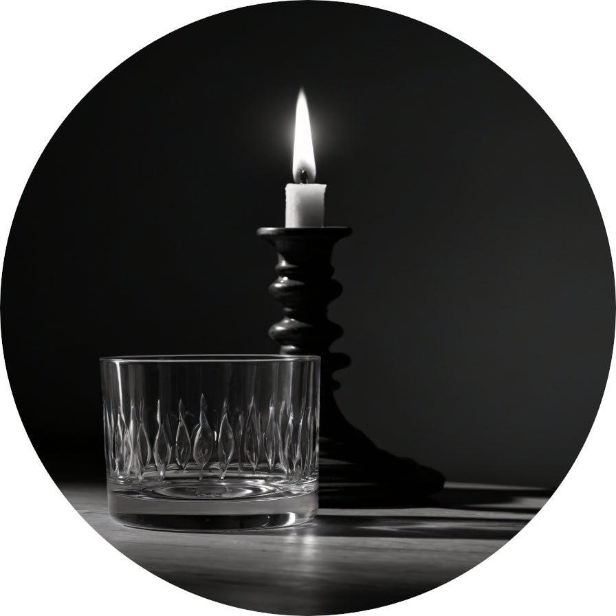 Stillevenspel van Licht en Schaduw aluminium muurcirkel