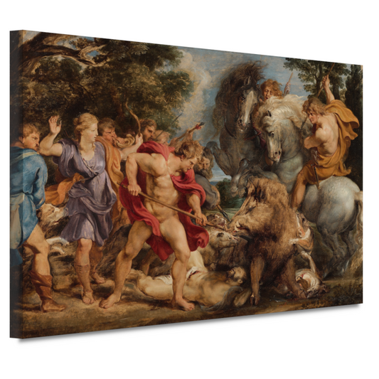 De Calydonische jacht op zwijnen - Peter Paul Rubens canvas