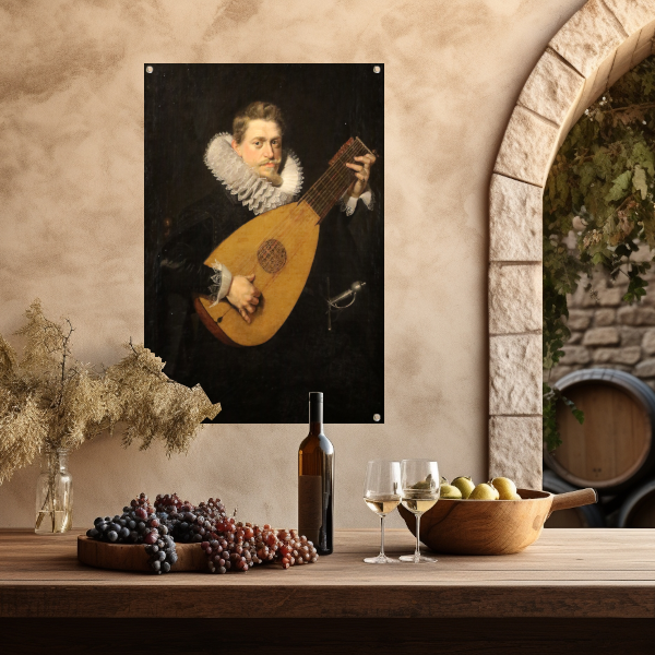 Luitspeler - Peter Paul Rubens tuinposter