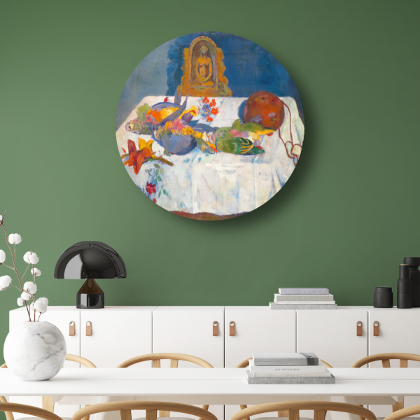 Stilleven met papegaaien - Paul Gauguin forex muurcirkel