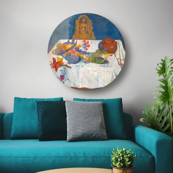 Stilleven met papegaaien - Paul Gauguin forex muurcirkel