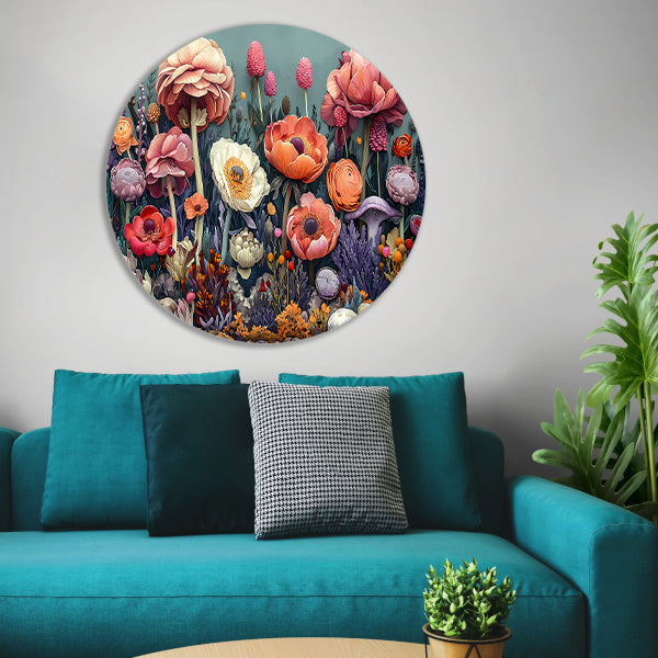Zonnebloemen in Vaas forex muurcirkel