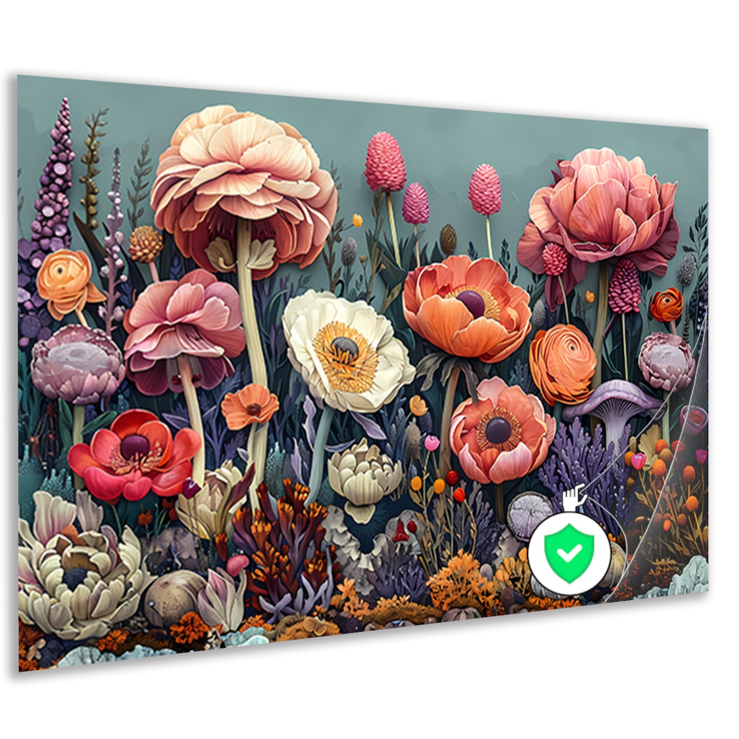 Zonnebloemen in Vaas poster