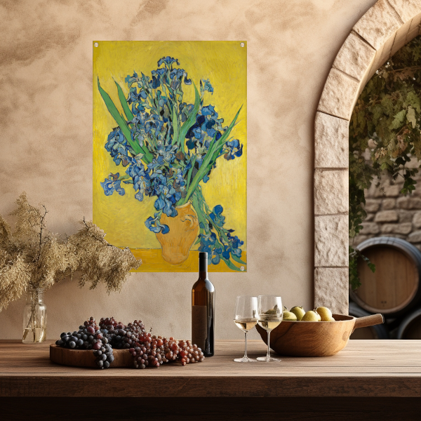 Irissen - Vincent van Gogh tuinposter
