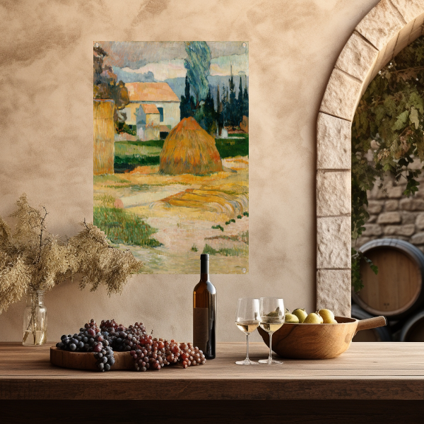 Landschap nabij Arles - Paul Gauguin tuinposter