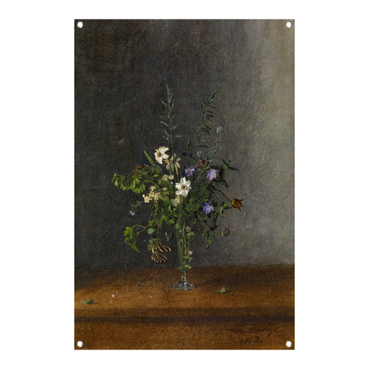 Vaas met bloemen - Léon Bonvin tuinposter