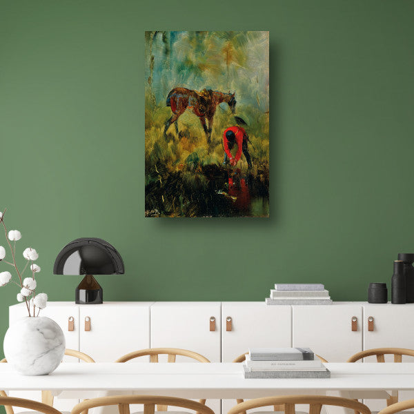 Jachtpaard met honden - Henri de Toulouse-Lautrec poster