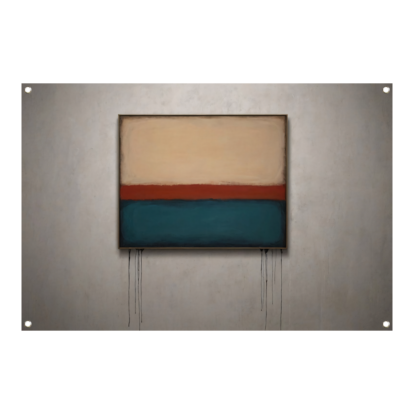 Abstracte Horizonten met Druppelend Effect tuinposter