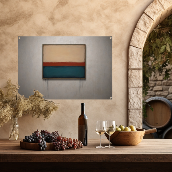Abstracte Horizonten met Druppelend Effect tuinposter