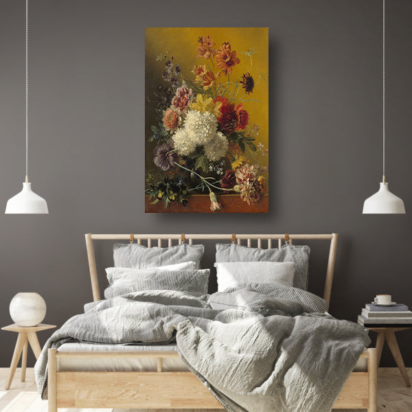 Stilleven met bloemen - Georgius Jacobus Johannes van Os poster