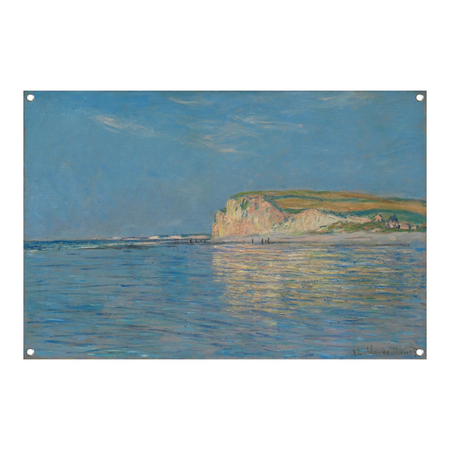 Eb bij Pourville, nabij Dieppe - Claude Monet tuinposter