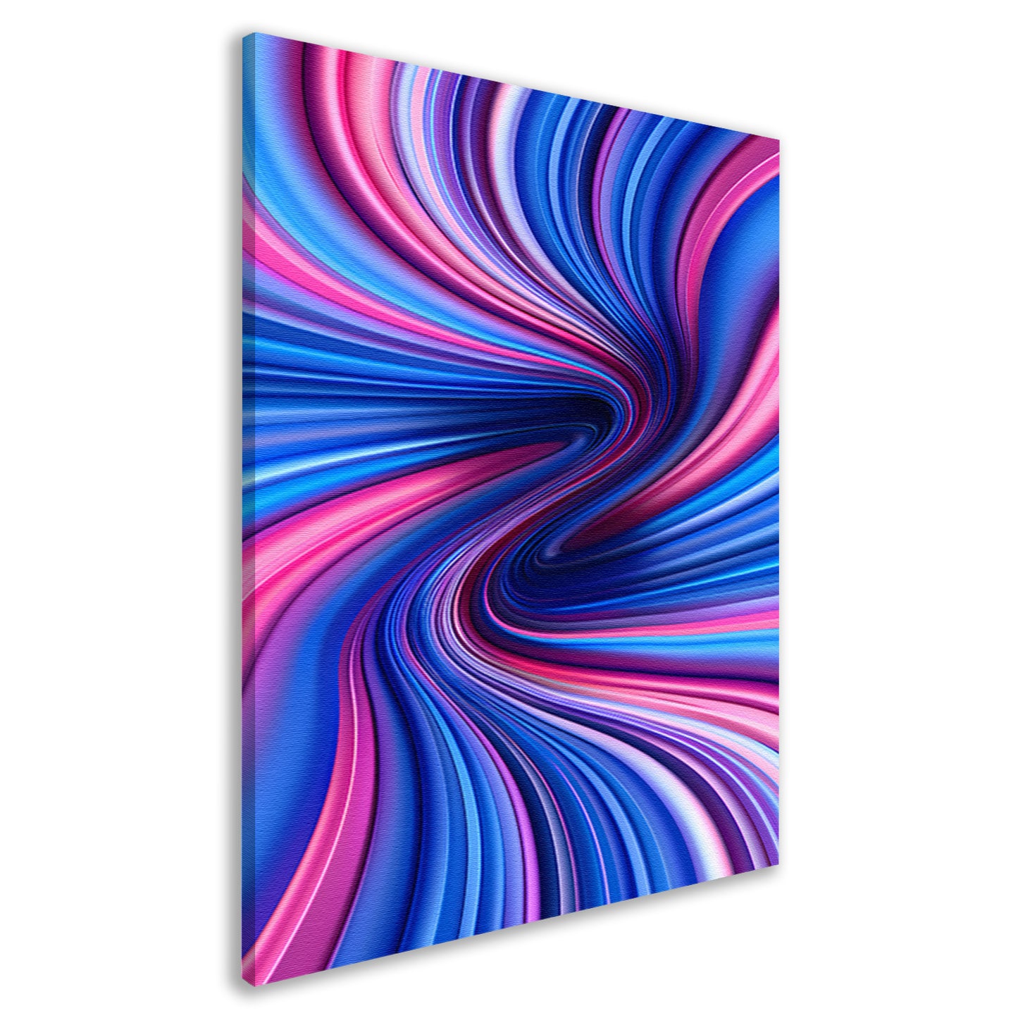 Abstract Kleurenwerveling in Roze, Blauw en Paars canvas