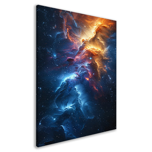 Nevel in Kosmische Verfstroken canvas