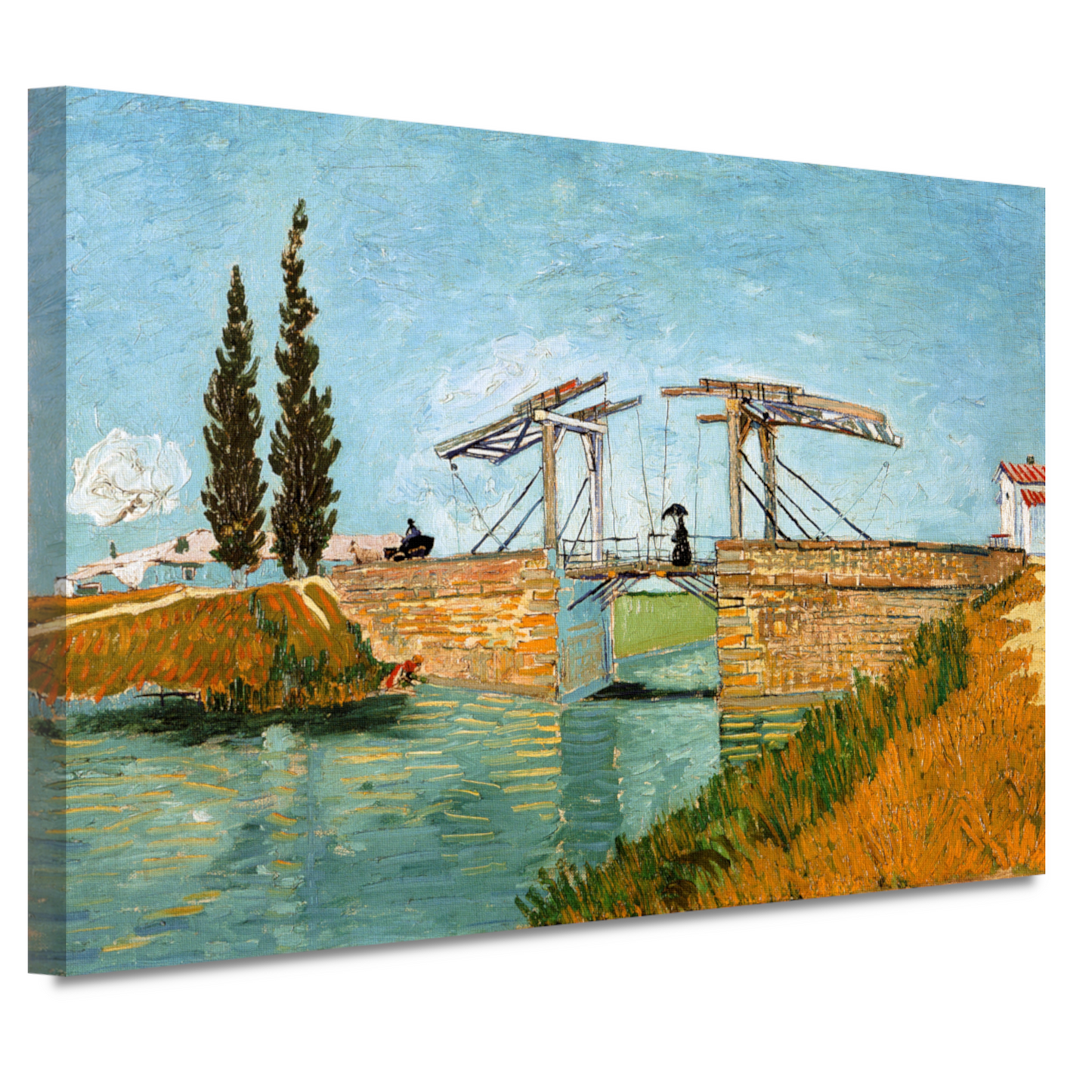De ophaalbrug - Vincent van Gogh canvas
