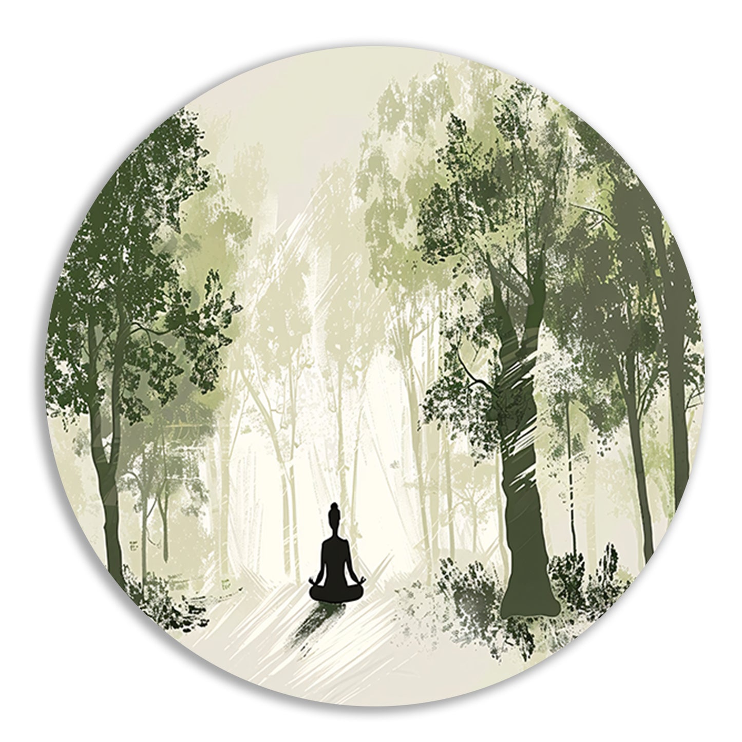 Meditatie onder de bosbomen forex muurcirkel