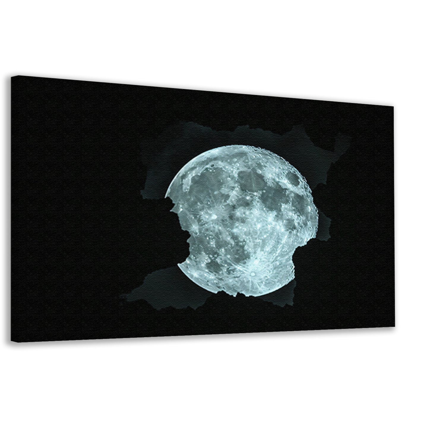 De Maan Door Een Scheur Gezien canvas