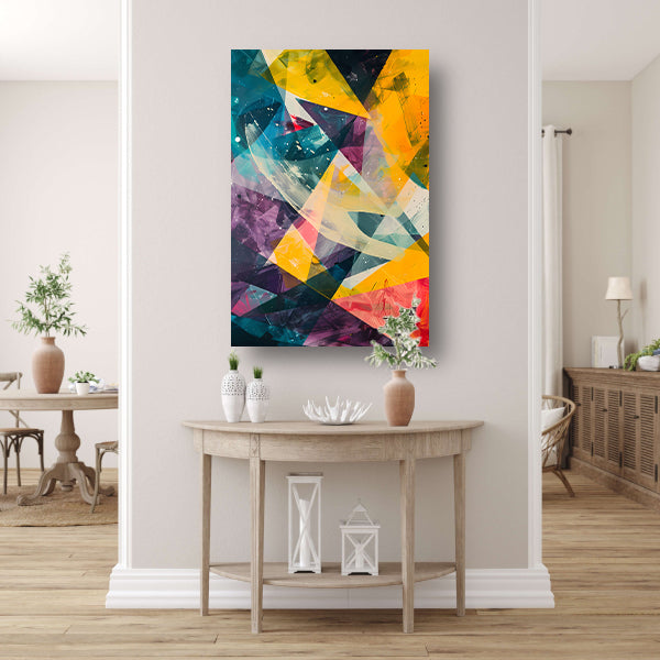 Abstract Expressie met Levendige Kleuren canvas