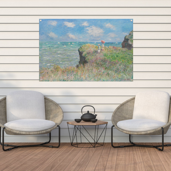 Kliffenwandeling bij Pourville - Claude Monet tuinposter