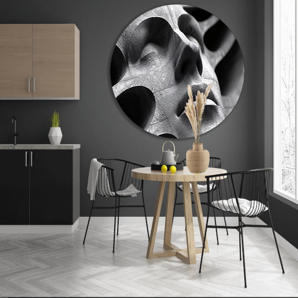 Abstract Buste in Schaduw en Licht forex muurcirkel