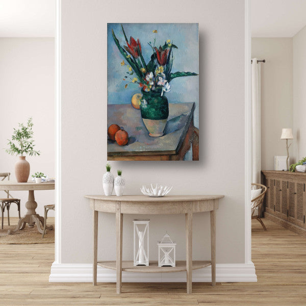 De vaas met tulpen - Paul Cézanne poster