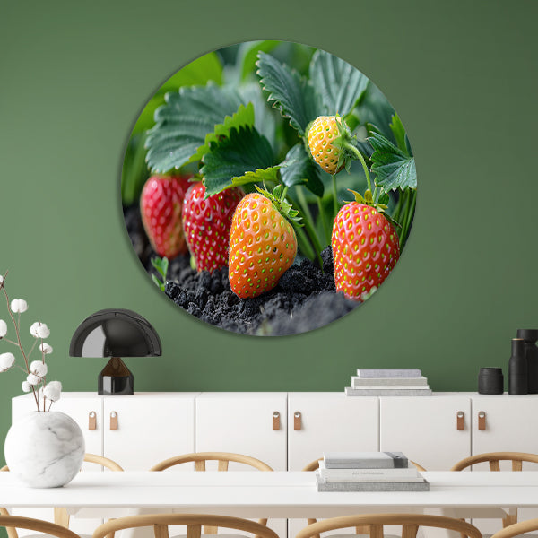 Rijpe Aardbeienplant forex muurcirkel