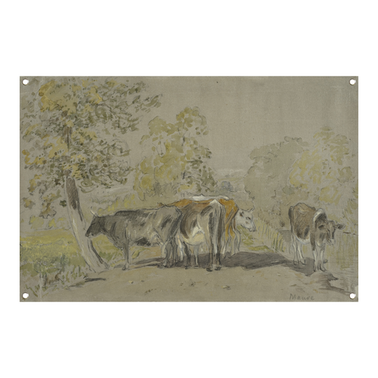 Landschap met vee - Anton Mauve tuinposter