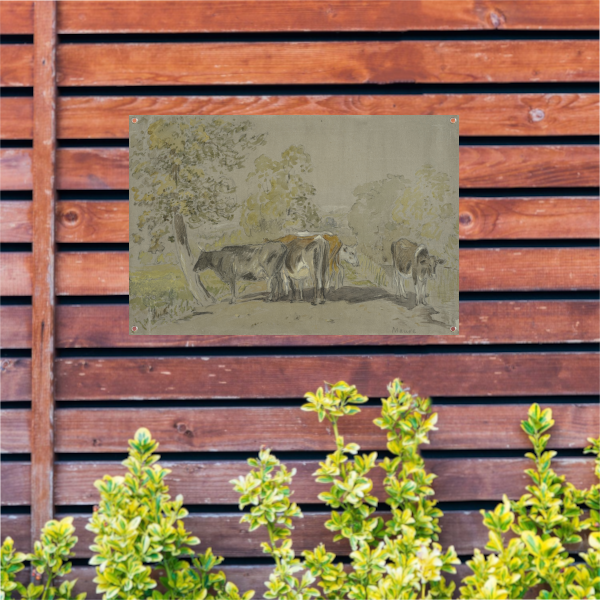 Landschap met vee - Anton Mauve tuinposter