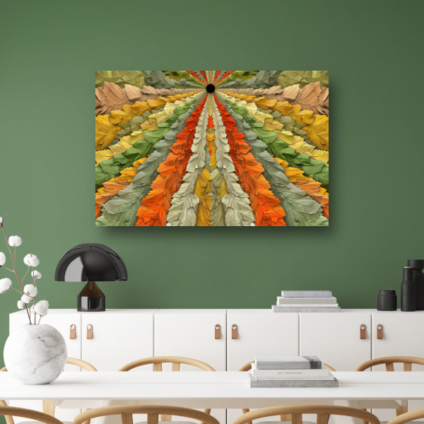 Bladerenparaplu voor natuurlijke beschutting canvas