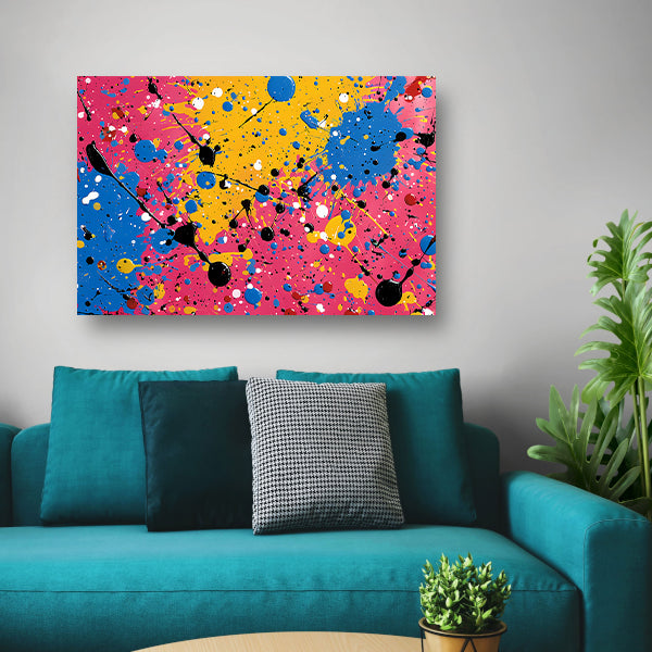 Abstract Kleurencompositie canvas